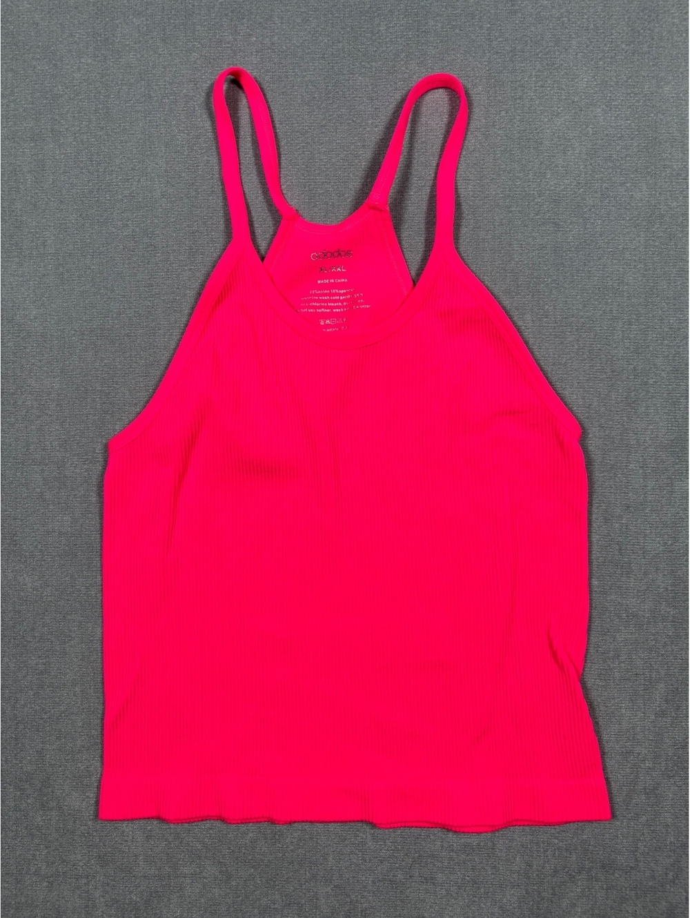 Ododos Women's Ribbed Racerback Cropped Tank Top Size XL/XXL